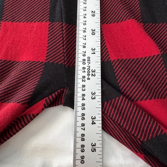 Fammy Jammies Velour Plaid One Piece Button Front Pajamas Medium Polar Bear Butt - Picture 12 of 14